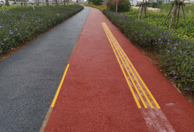 江東大道盲道3M標(biāo)線帶測(cè)試段